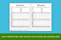 Golf Logbook Planner - CraftNest - Digital Crafting and Art