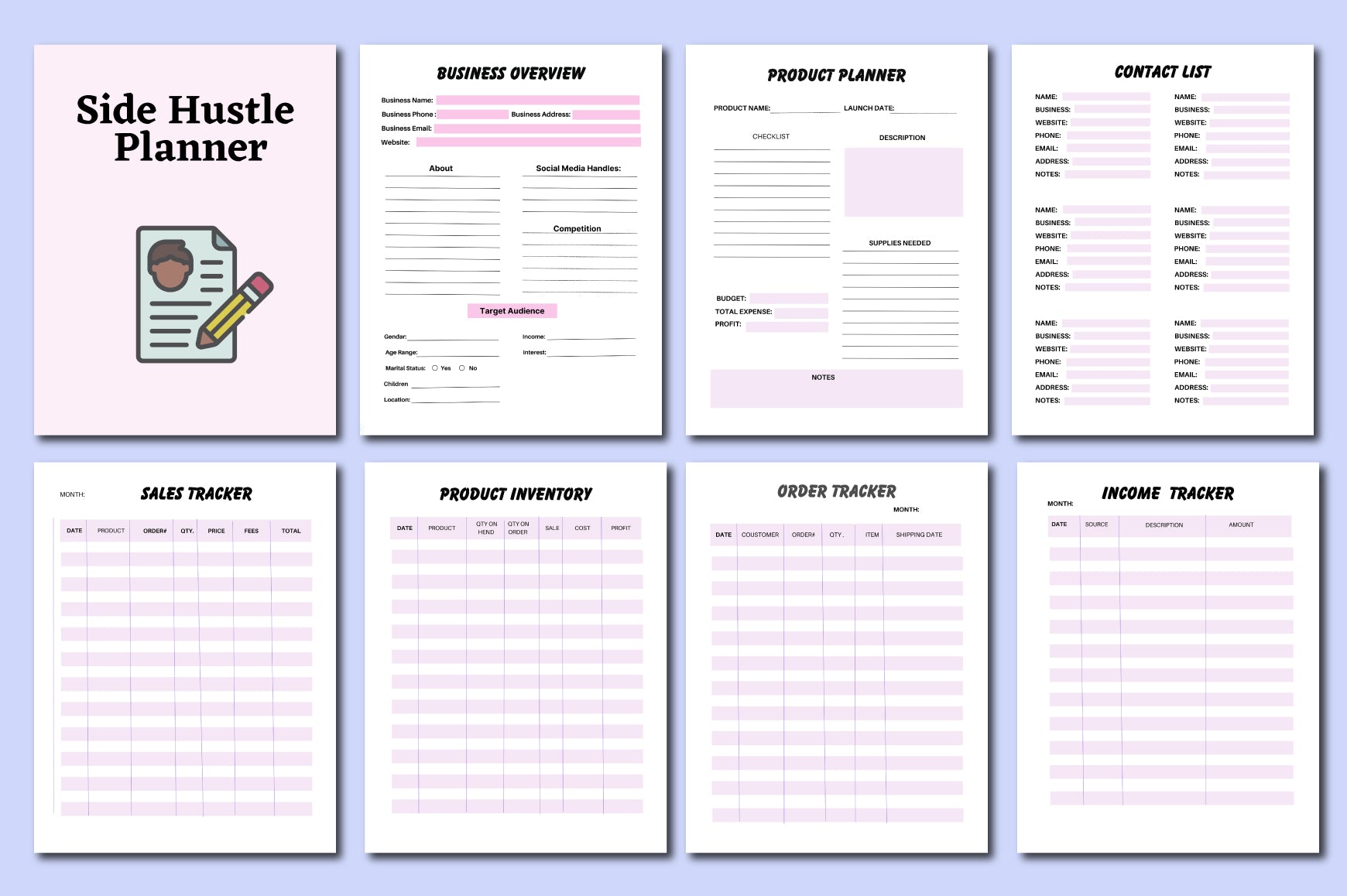 Side Hustle Planner