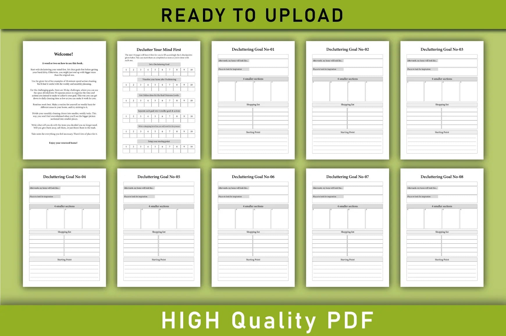 Decluttering Planner Organizer Bundle - CraftNest - Digital Crafting and Art