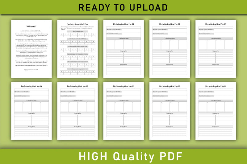 Decluttering Planner Organizer Bundle - CraftNest - Digital Crafting and Art