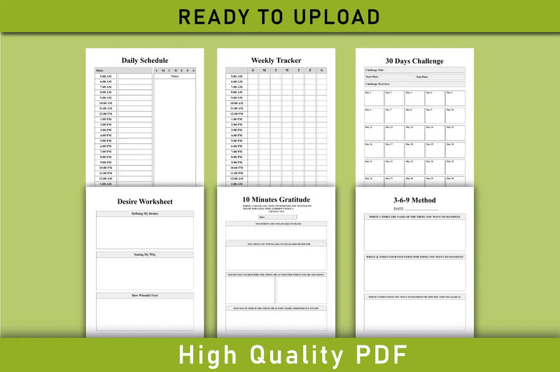 Manifestation Planner  Bundle - CraftNest - Digital Crafting and Art