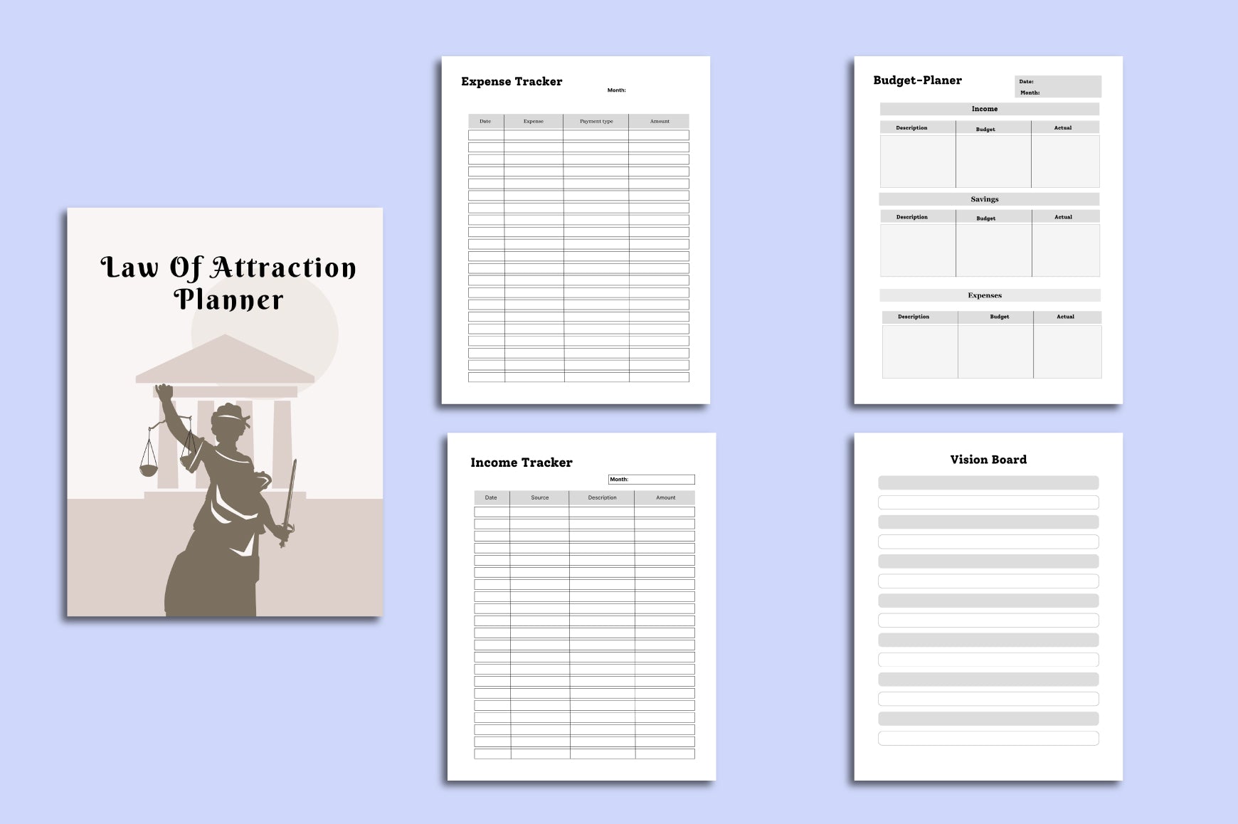 New Law of Attraction Planner