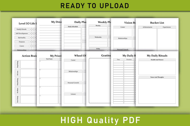 Manifestation Dream Life Planner Bundle - CraftNest - Digital Crafting and Art