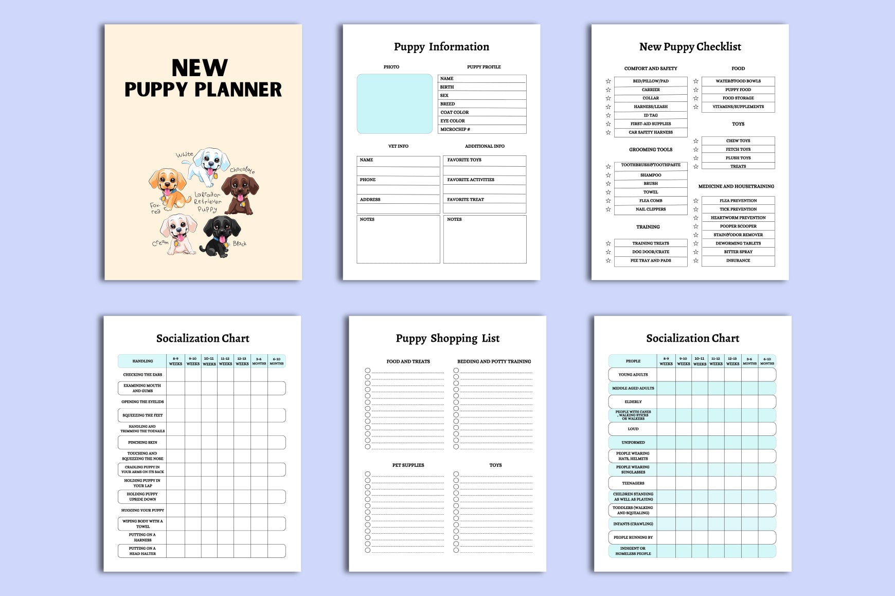 New Puppy Planner