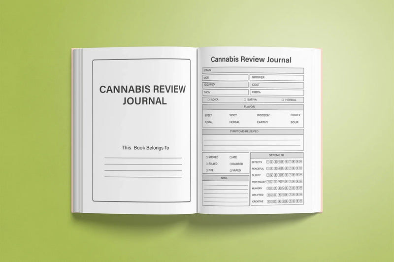 Cannabis Review Planner - CraftNest - Digital Crafting and Art