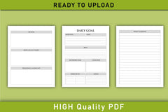 Daily Goal Planner  Bundle - CraftNest - Digital Crafting and Art