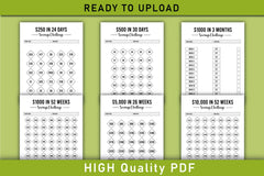 Money Saving Challenges Planner - CraftNest - Digital Crafting and Art