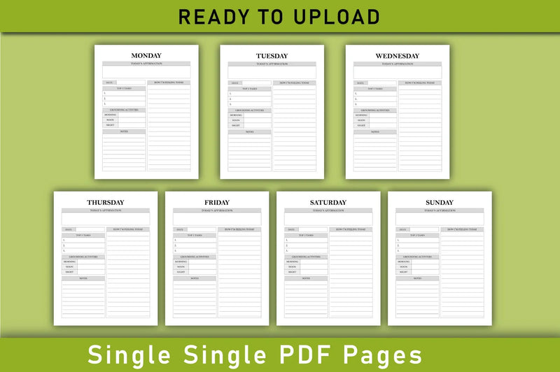 Anti Anxiety Planner - Printable Planner - CraftNest - Digital Crafting and Art