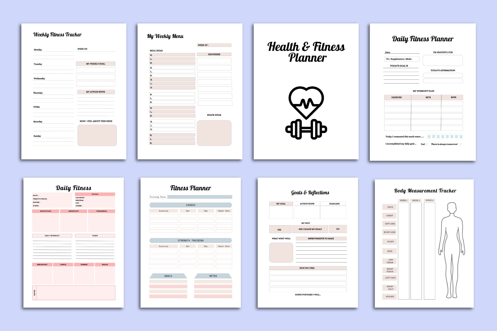 Health and Fitness Planner