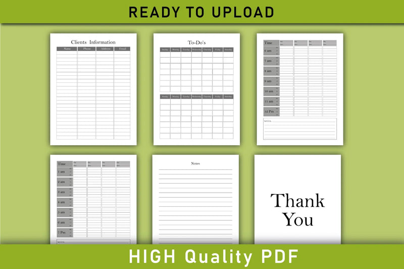 Client Appointment Book Planner  Bundle - CraftNest - Digital Crafting and Art