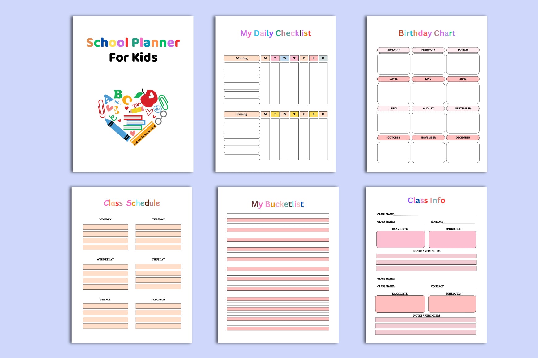 School Planner for Kids
