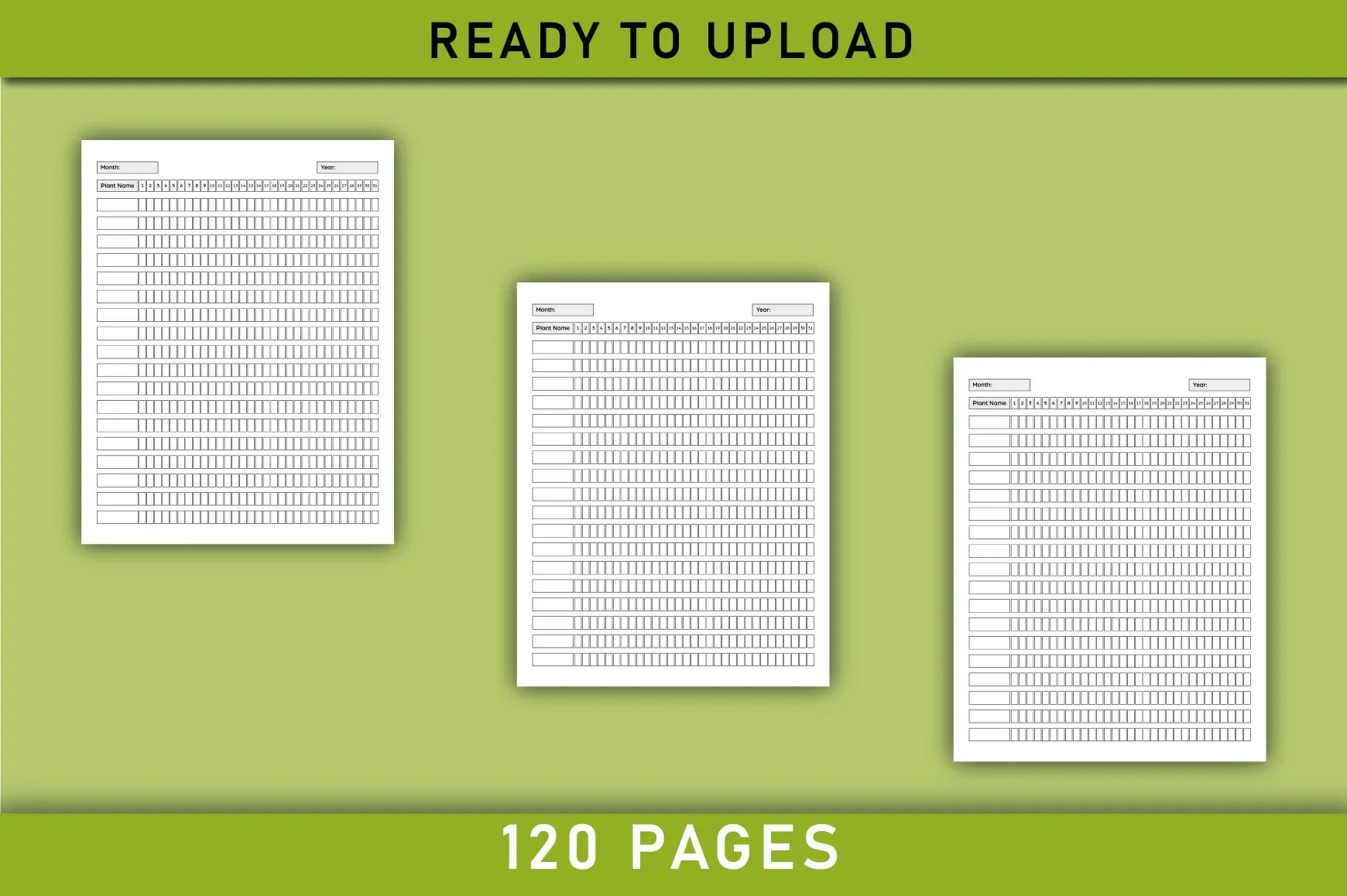 Plant Watering Planner - Printable  Bundle - CraftNest - Digital Crafting and Art