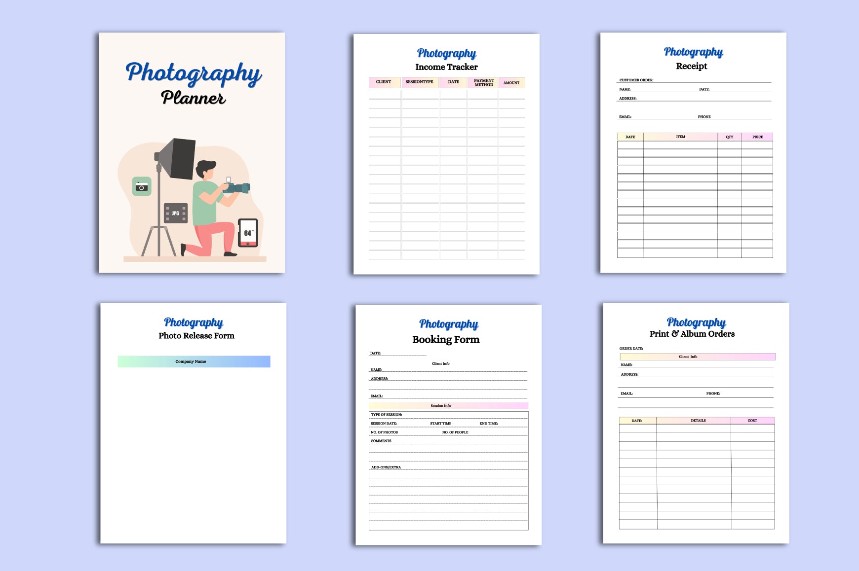Photography Planner
