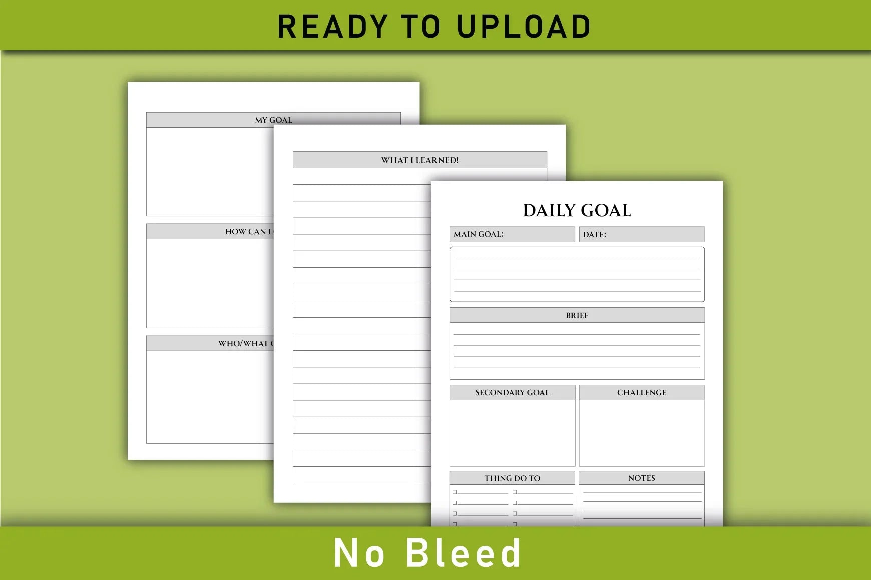 Daily Goal Planner  Bundle - CraftNest - Digital Crafting and Art