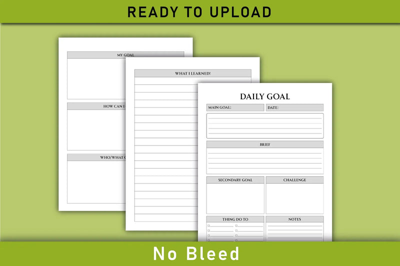 Daily Goal Planner  Bundle - CraftNest - Digital Crafting and Art