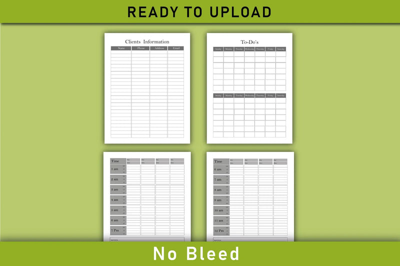 Client Appointment Book Planner  Bundle - CraftNest - Digital Crafting and Art