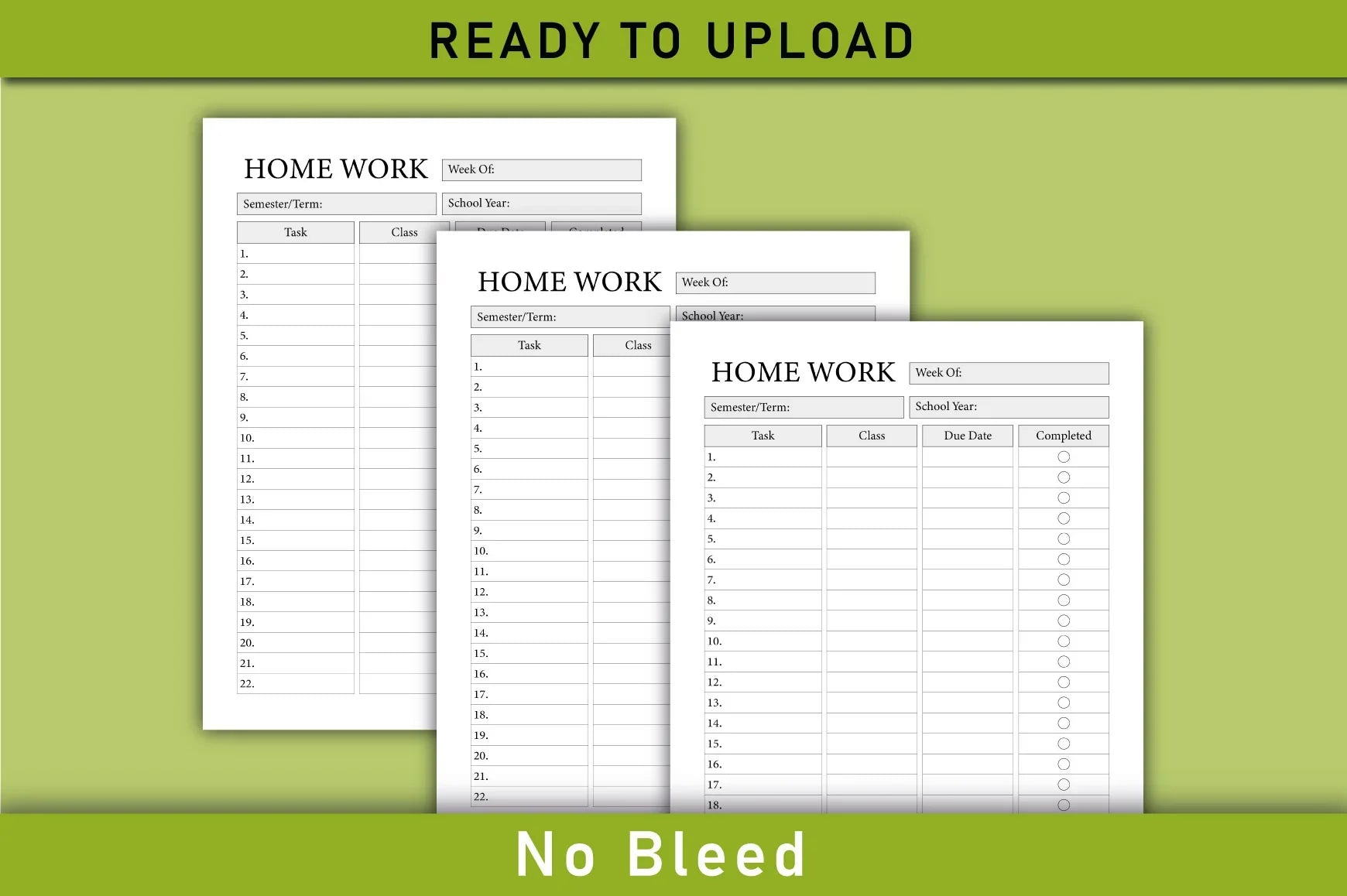 Home Work Tracker Planner  Bundle - CraftNest - Digital Crafting and Art