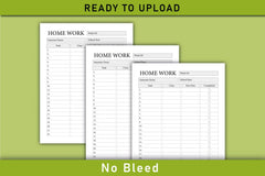 Home Work Tracker Planner  Bundle - CraftNest - Digital Crafting and Art
