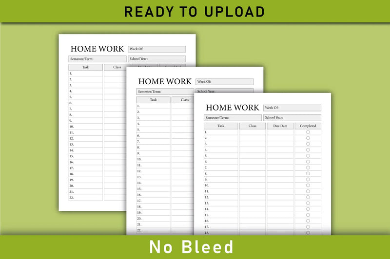 Home Work Tracker Planner  Bundle - CraftNest - Digital Crafting and Art