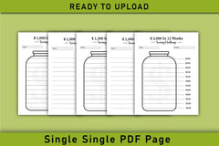 Weekly Savings Challenge Planner - Printable - CraftNest - Digital Crafting and Art