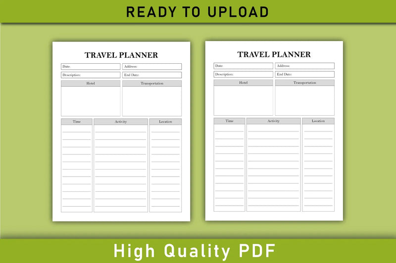 Travel Planner  Bundle - CraftNest - Digital Crafting and Art
