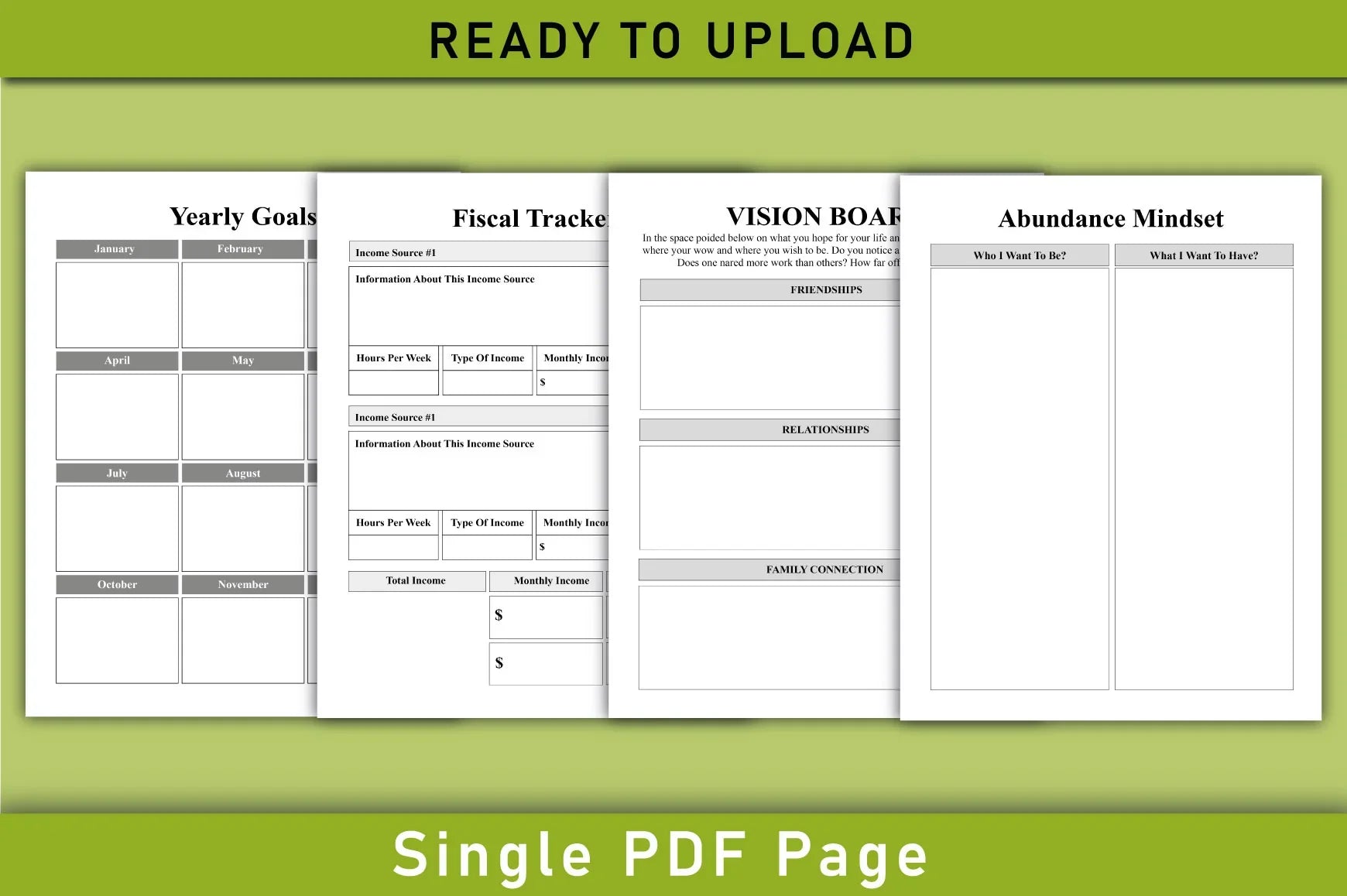 Manifestation Planner  Bundle - CraftNest - Digital Crafting and Art