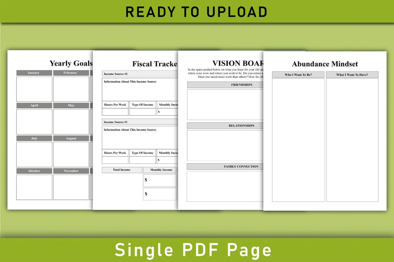 Manifestation Planner  Bundle - CraftNest - Digital Crafting and Art