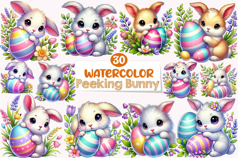 Easter Bunny Clipart Bundle 35 - CraftNest - Digital Crafting and Art