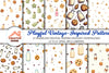 Milk & Cookies Vintage Pattern Clipart Bundle