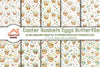 Easter Baskets & Butterflies Clipart Bundle