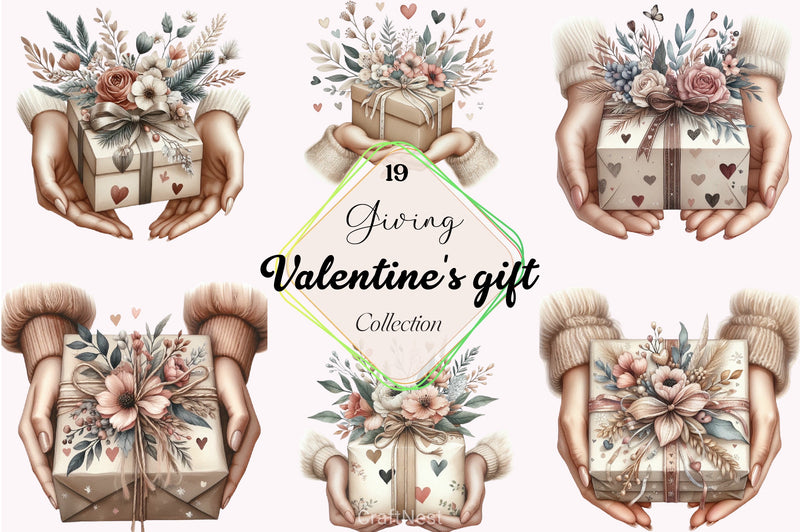 Valentine's Gift Clipart Bundle - CraftNest - Digital Crafting and Art