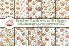 Easter Egg Basket Clipart Bundle 5 - CraftNest - Digital Crafting and Art