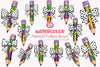 Mardi Gras Polka Dot Bow Clipart Bundle