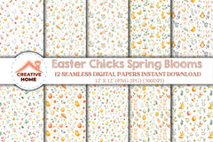 Easter Chicks Spring Blooms Clipart Bundle - CraftNest - Digital Crafting and Art