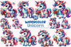 4th of July Unicorn Clipart Bundle 7
