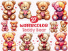 Valentine's Day Teddy Bear Clipart Bundle 3