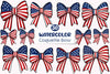 Coquette Bow 4th July Clipart Bundle