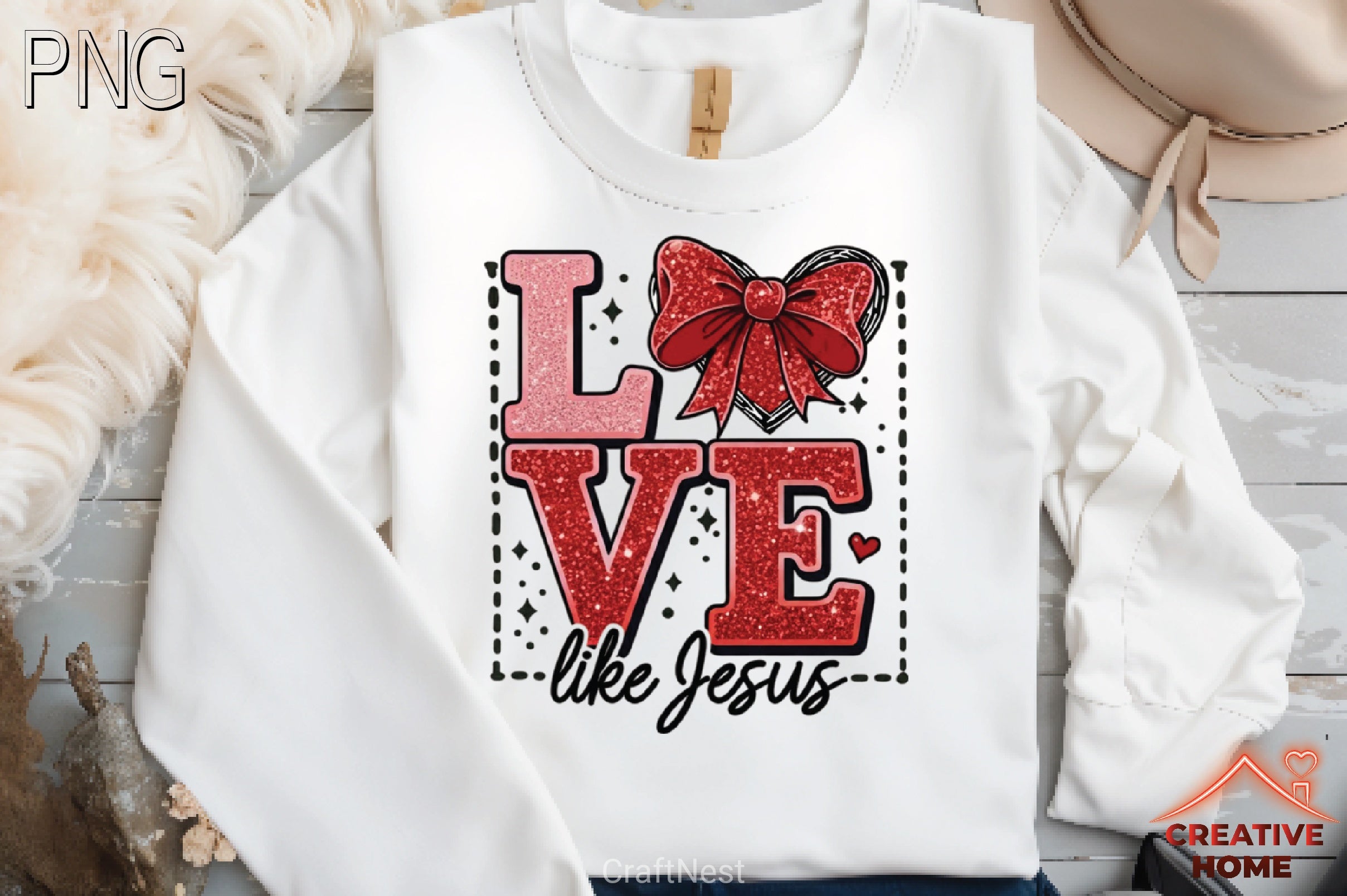 Faux Sequin Valentine Clipart Bundle - CraftNest - Digital Crafting and Art