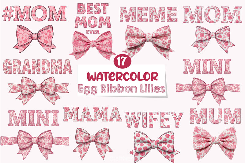 Pink Chinoiserie Clipart Bundle - CraftNest - Digital Crafting and Art