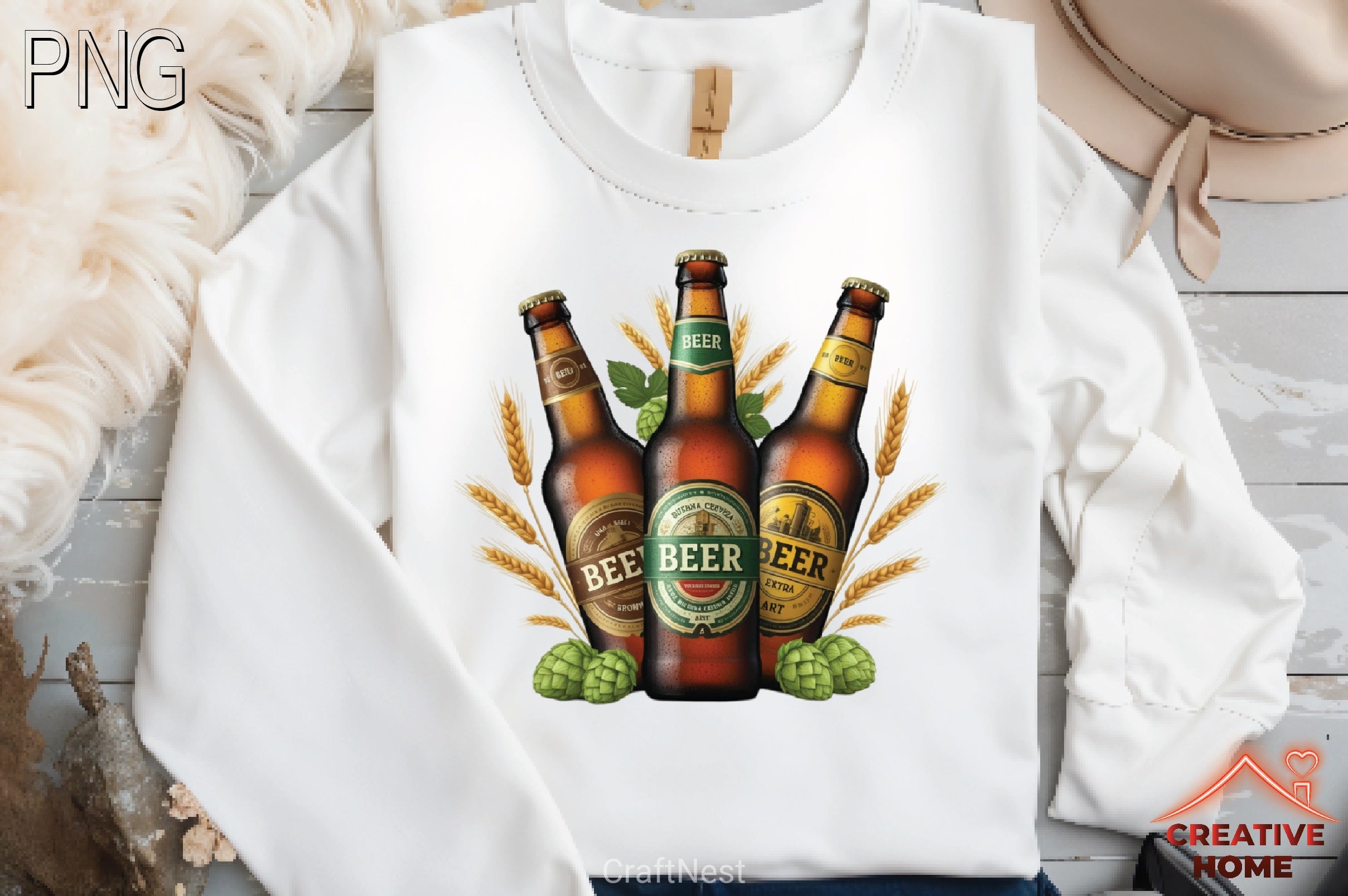 Beer Bottle Party Clipart Bundle - CraftNest - Digital Crafting and Art