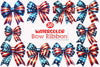 4th of July Bow Ribbon Clipart Bundle