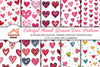 Colorful Love Pattern Clipart Bundle