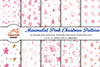 Minimalist Pink Christmas Clipart Bundle