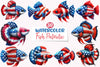 4th of July Patriotic Fish Clipart Bundle