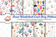 Ocean Wonderland Coral Reef Clipart Bundle - CraftNest - Digital Crafting and Art