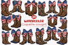 Coquette Cowgirl 4th July Clipart Bundle