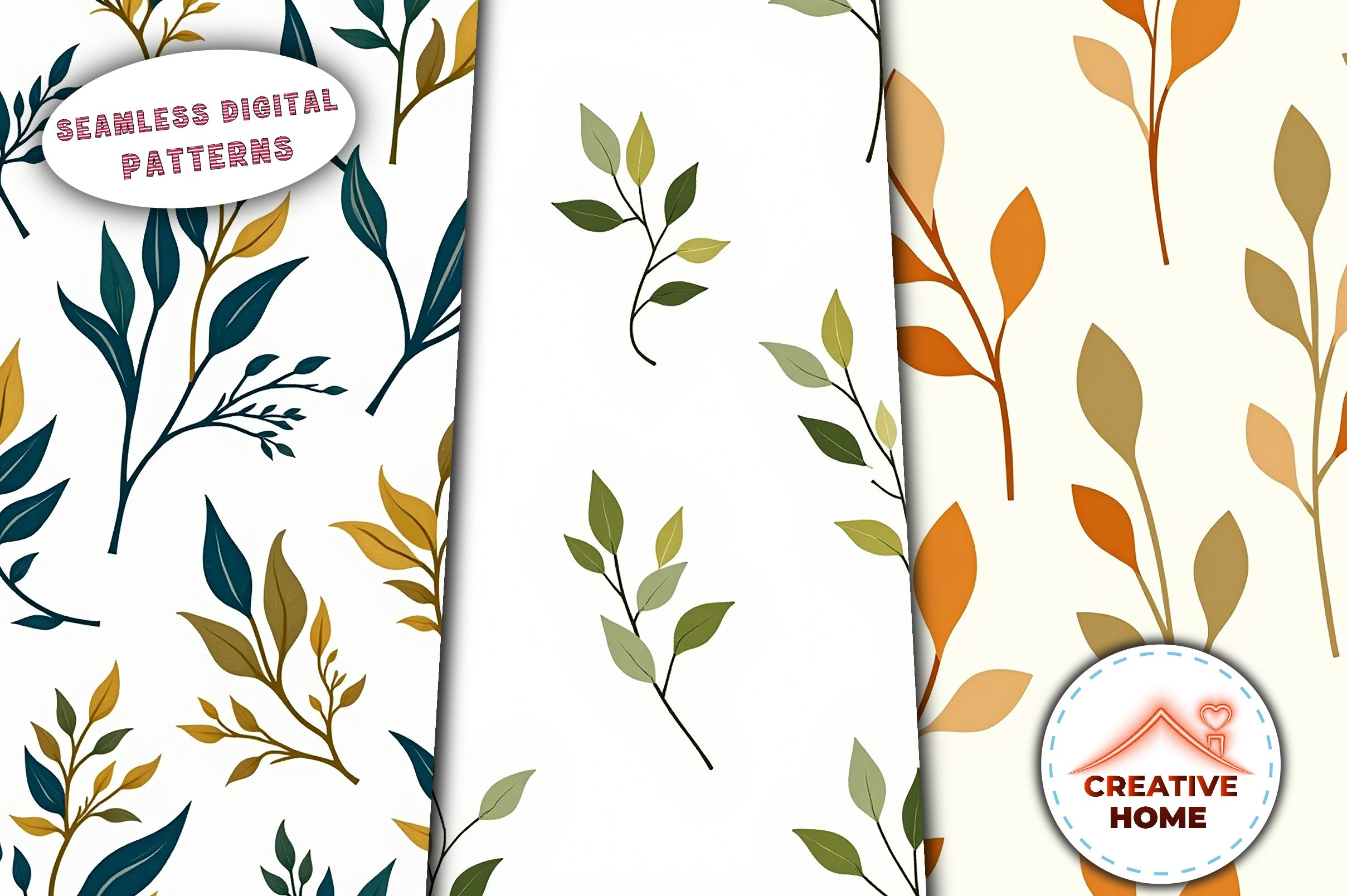 Minimalist Leaves & Branches Clipart Bundle - CraftNest - Digital Crafting and Art