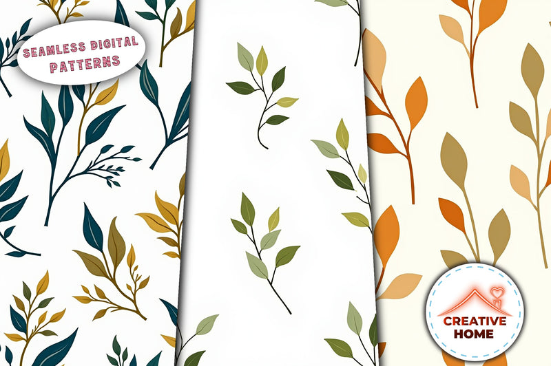 Minimalist Leaves & Branches Clipart Bundle - CraftNest - Digital Crafting and Art