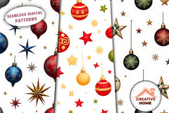 Christmas Baubles & Stars Clipart Bundle - CraftNest - Digital Crafting and Art