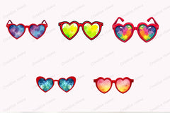 Valentine Heart Sunglasses Clipart Bundle - CraftNest - Digital Crafting and Art